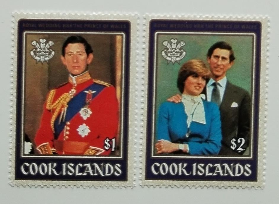 Cookovy ostrovy 1981 7,5€ Svatba princezny Diany a krále Karla III.