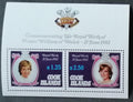 Cookovy ostrovy 1982 Bl.125 10€ Narození prince Williama, Diana