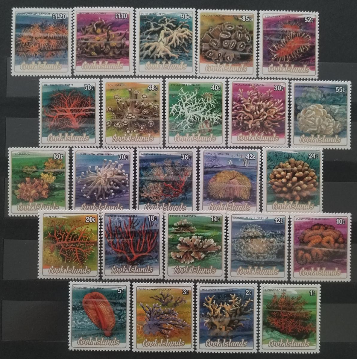Cookovy ostrovy 1984 Definitiva: Korály a mořská fauna, Flora