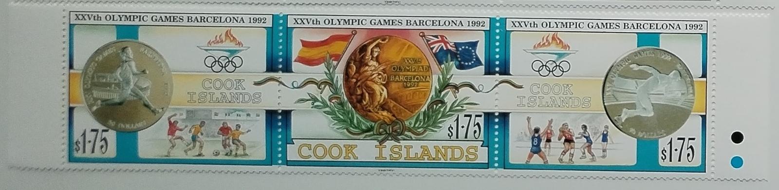 Cookovy ostrovy 1992 19,5€ Olympijské hry Barcelona, Sport a medaile