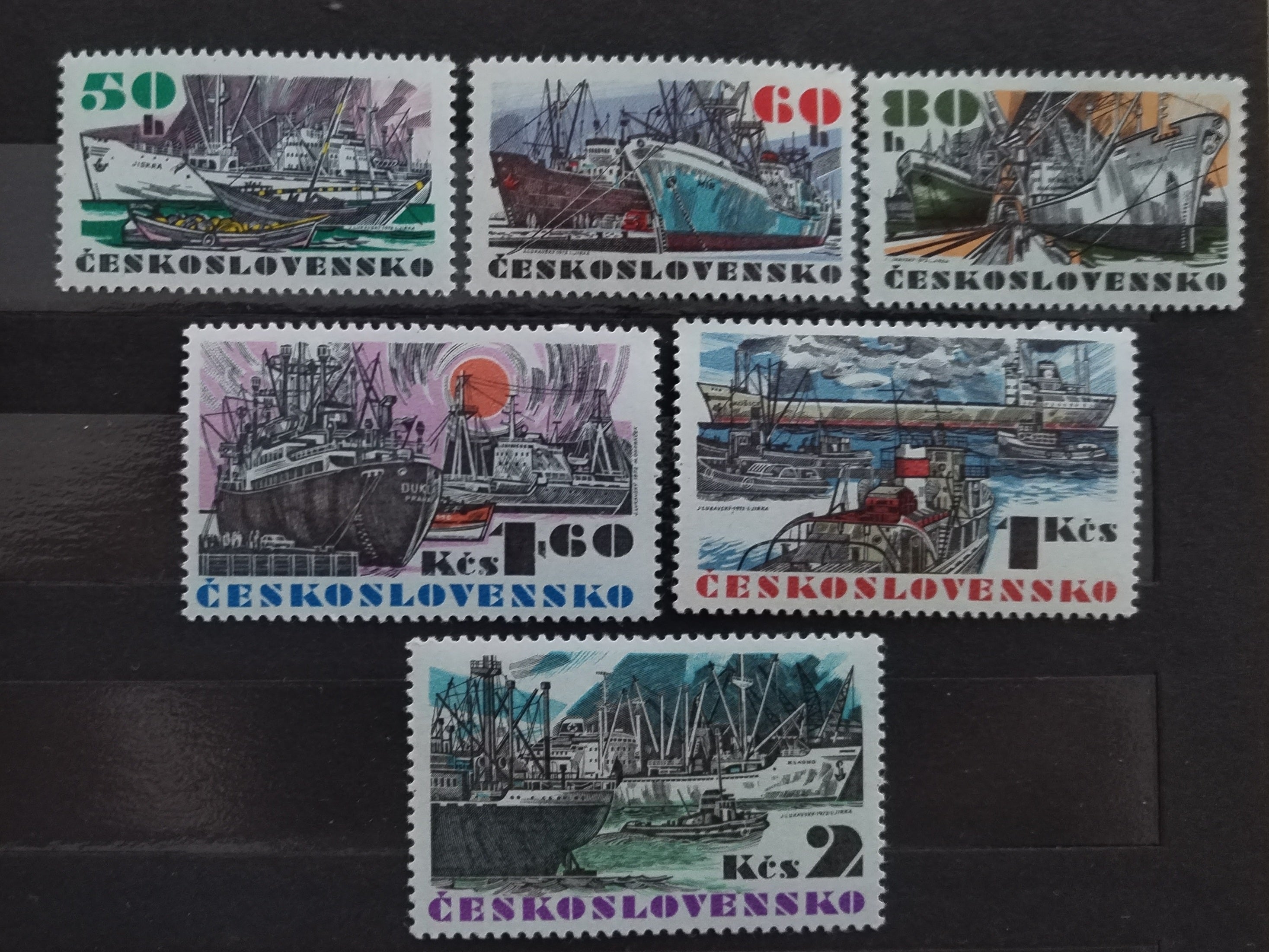 Československo 1972 Lodě