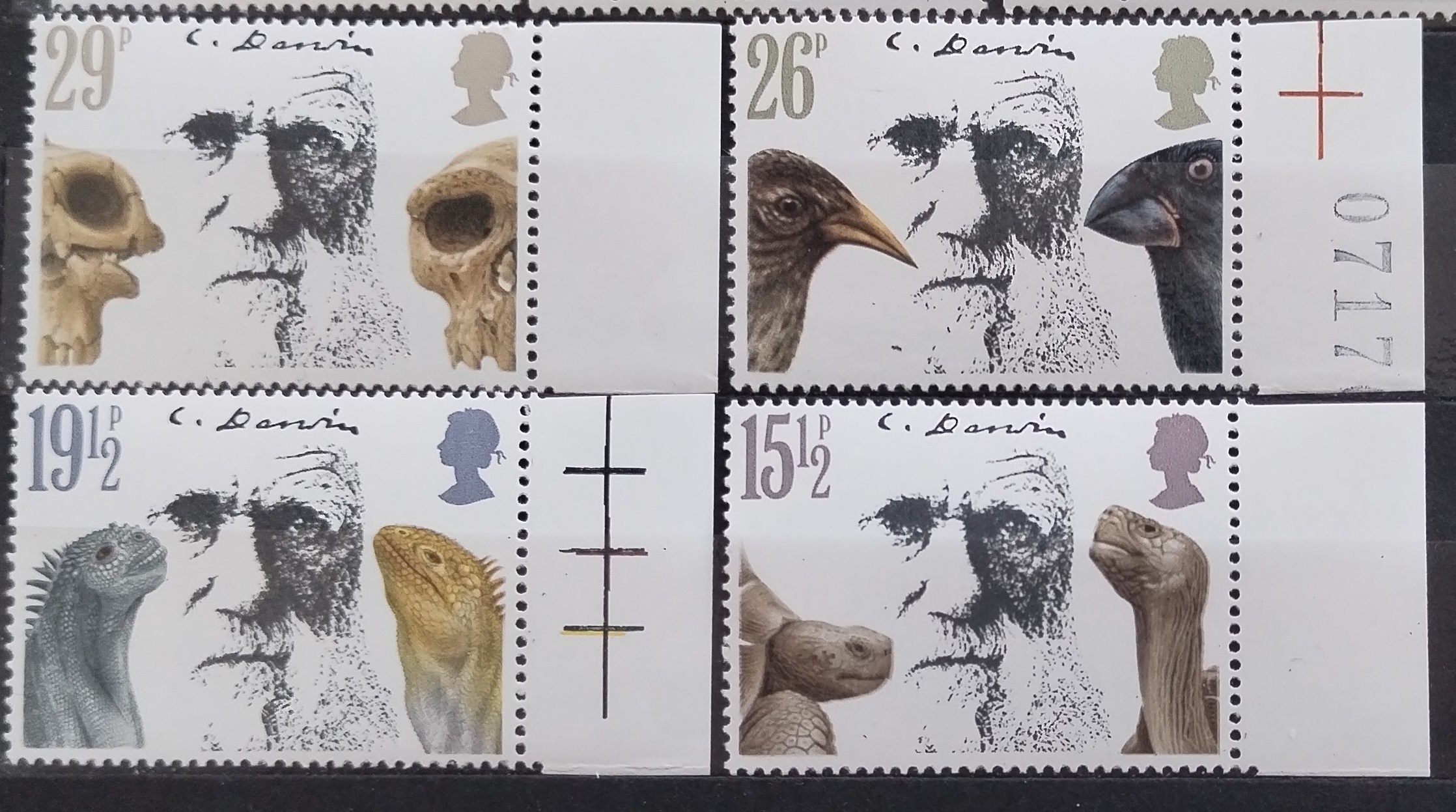 Velká Británie 1982 Darwin, Fauna, Plazi a ptáci