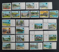 Jersey 1989 Definitiva s dotisky - ostrovní panoramata
