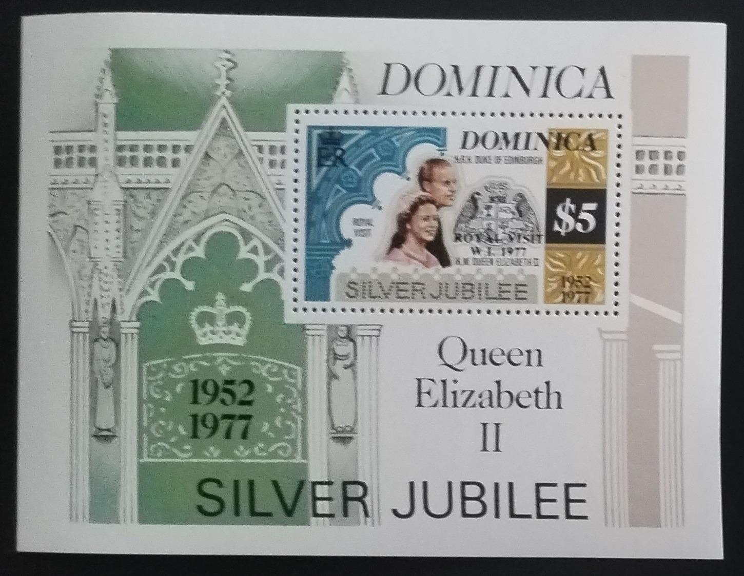 Dominika 1977 Návštěva královny Alžběty II.