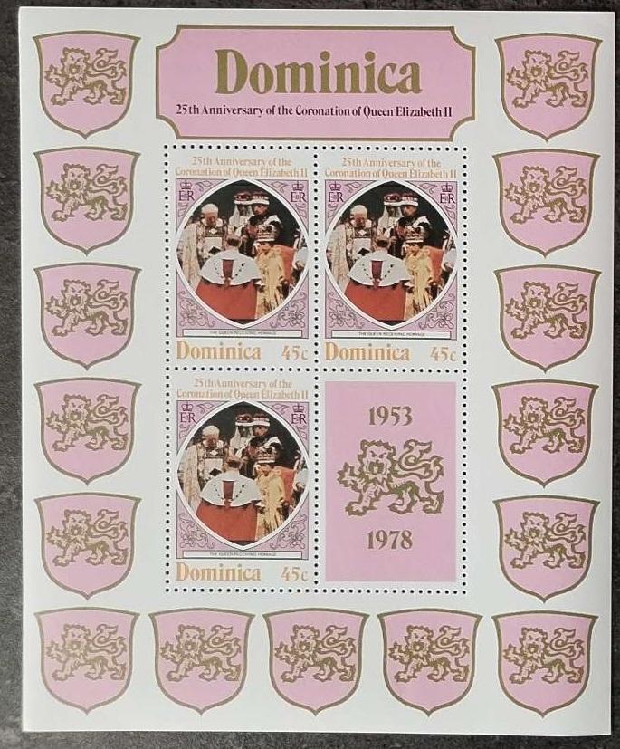 Dominika 1978 Královna Alžběta II. - 25. výročí korunovace, v ARŠÍKU