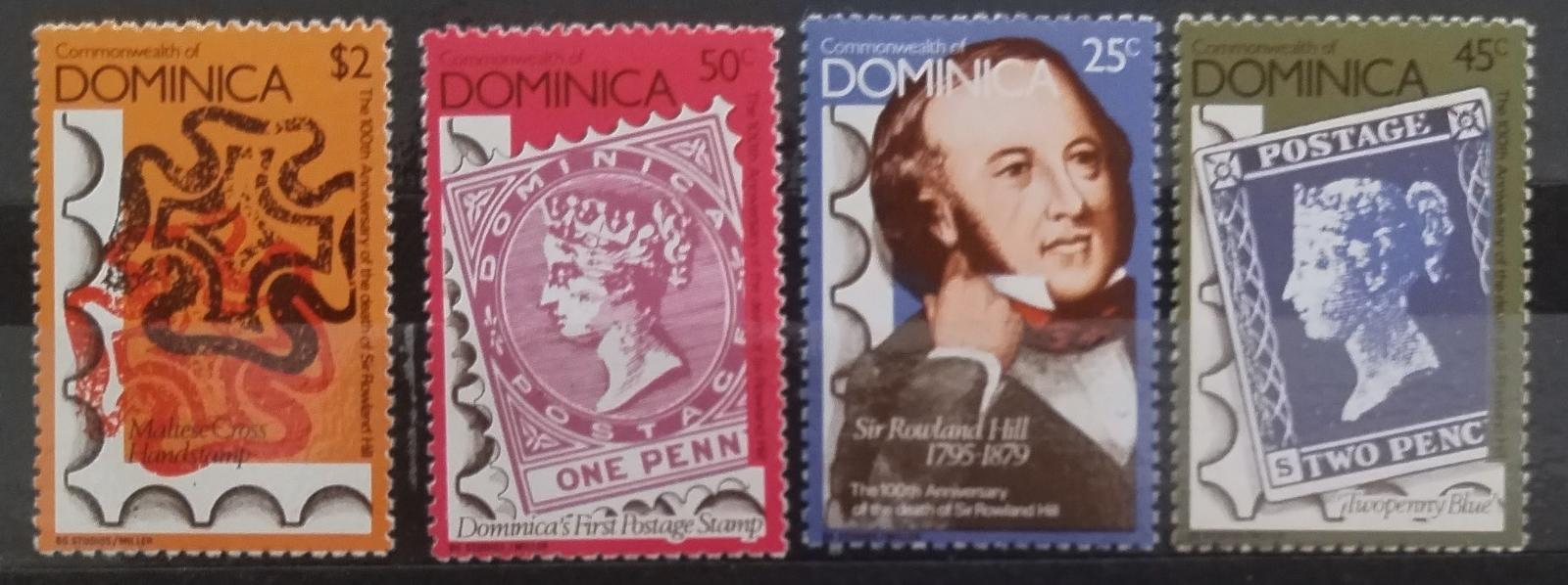 Dominika 1979 Výročí sira Rowlanda Hilla, Známky P12