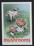 Dominika 2001 Bl.434 5€ Houby a mykologie, Amanita muscaria