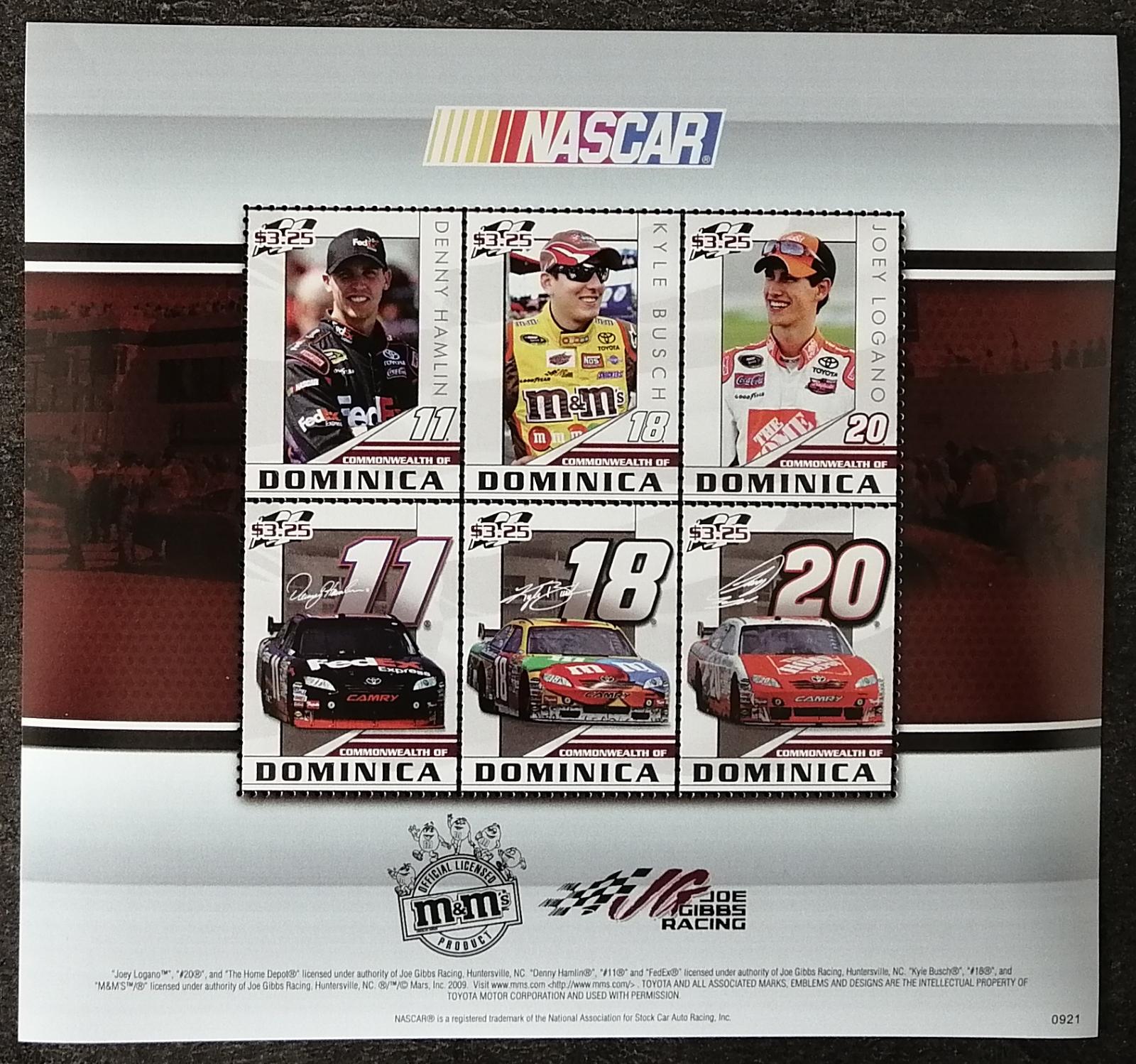 Dominika 2010 17€ NASCAR závody a závodní auta, Řidiči a závodníci