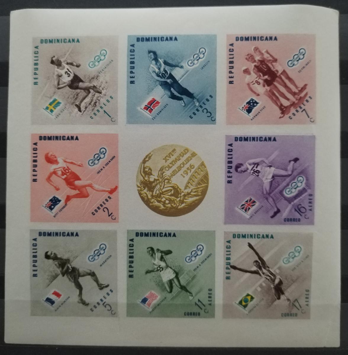 Dominikánská republika 1957 Olympijské hry a sport IMPERF