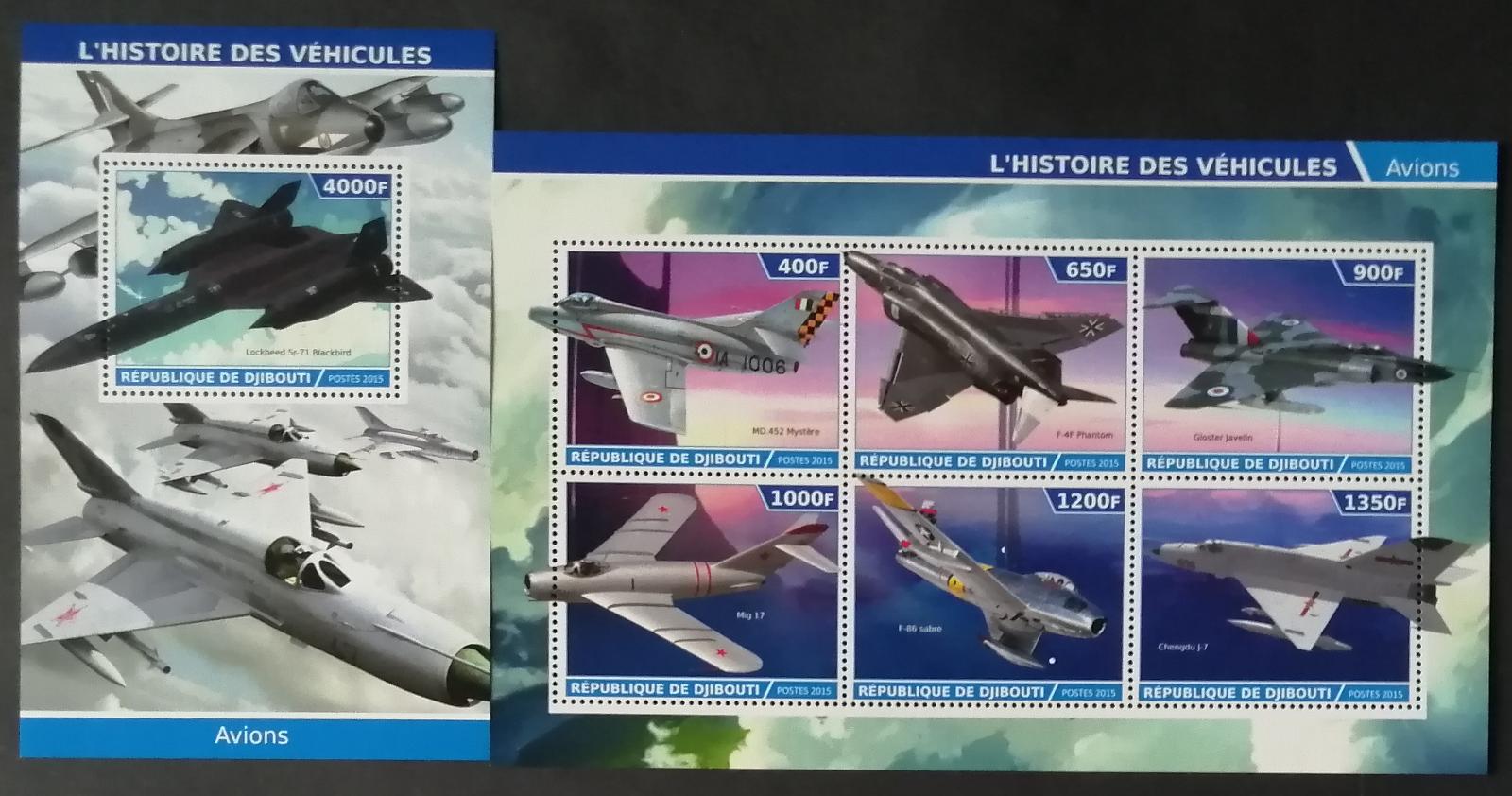 Džibutsko 2015 Staré stíhačky, MIG 17, Phantom, Lockheed Blackbird
