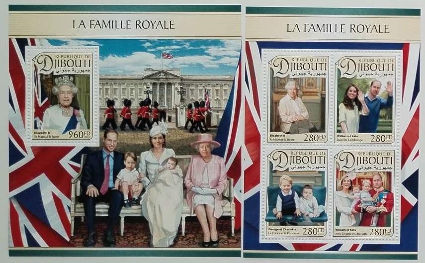 Džibutsko 2016 21€ Alžběta II. a Britská královská rodina, Kate