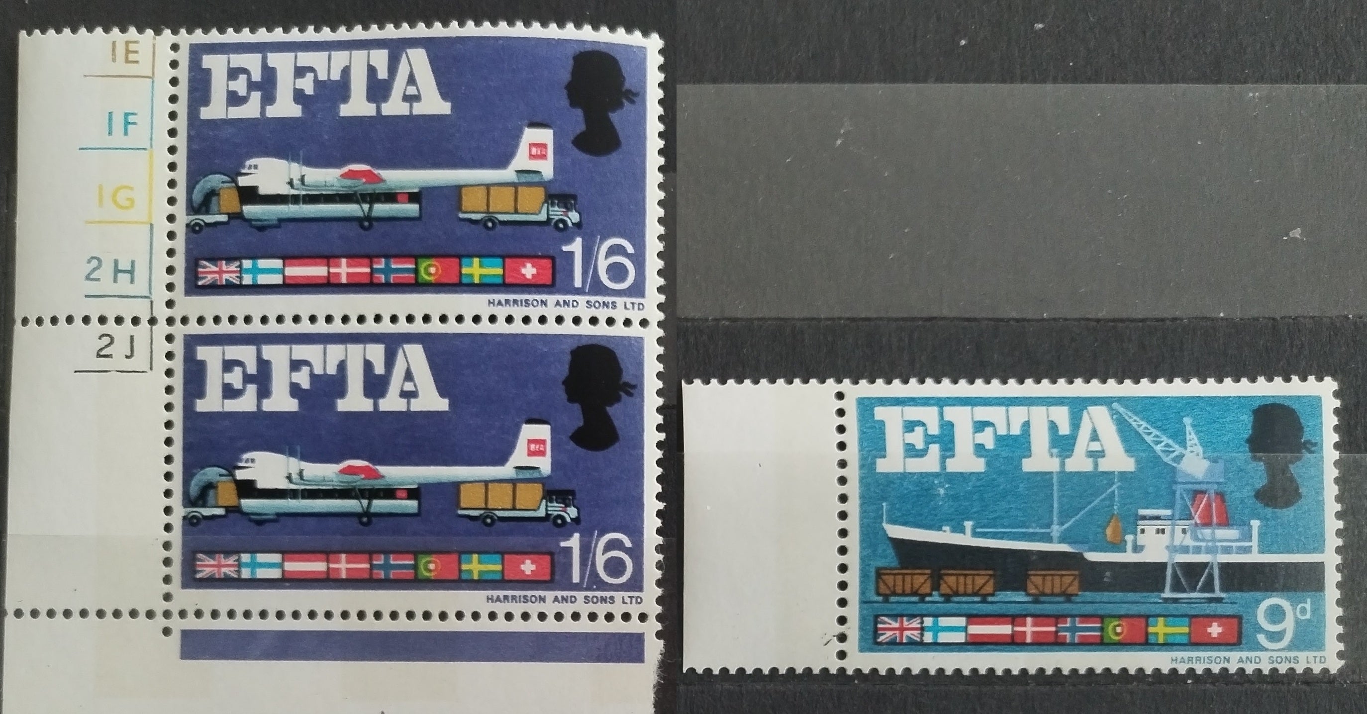Velká Británie 1967 EFTA, Letadla a lodě