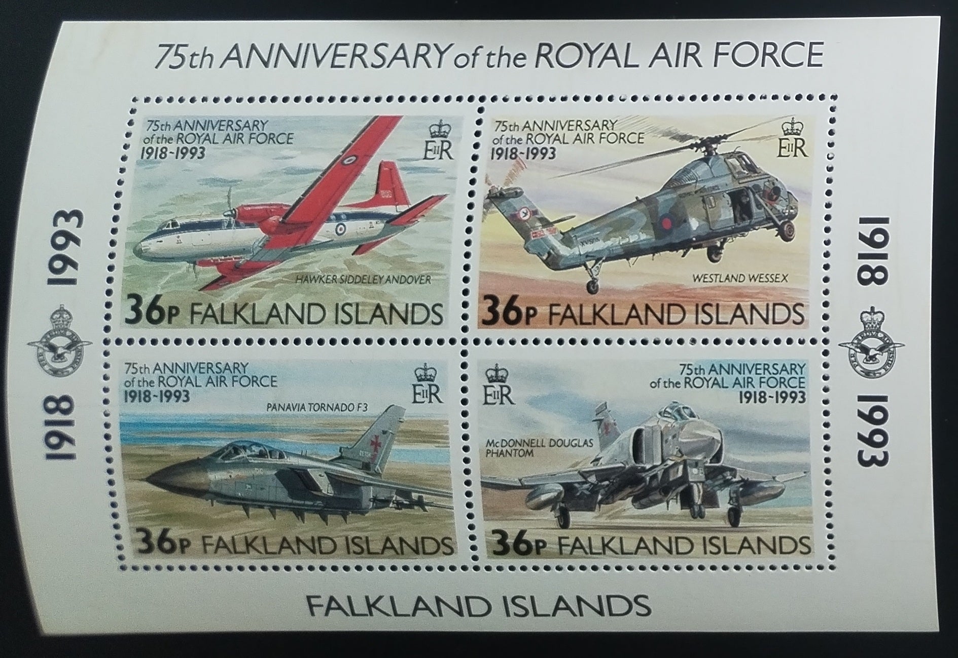 Falklandské ostrovy 1993 Výročí RAF, Královské letectvo a letadla