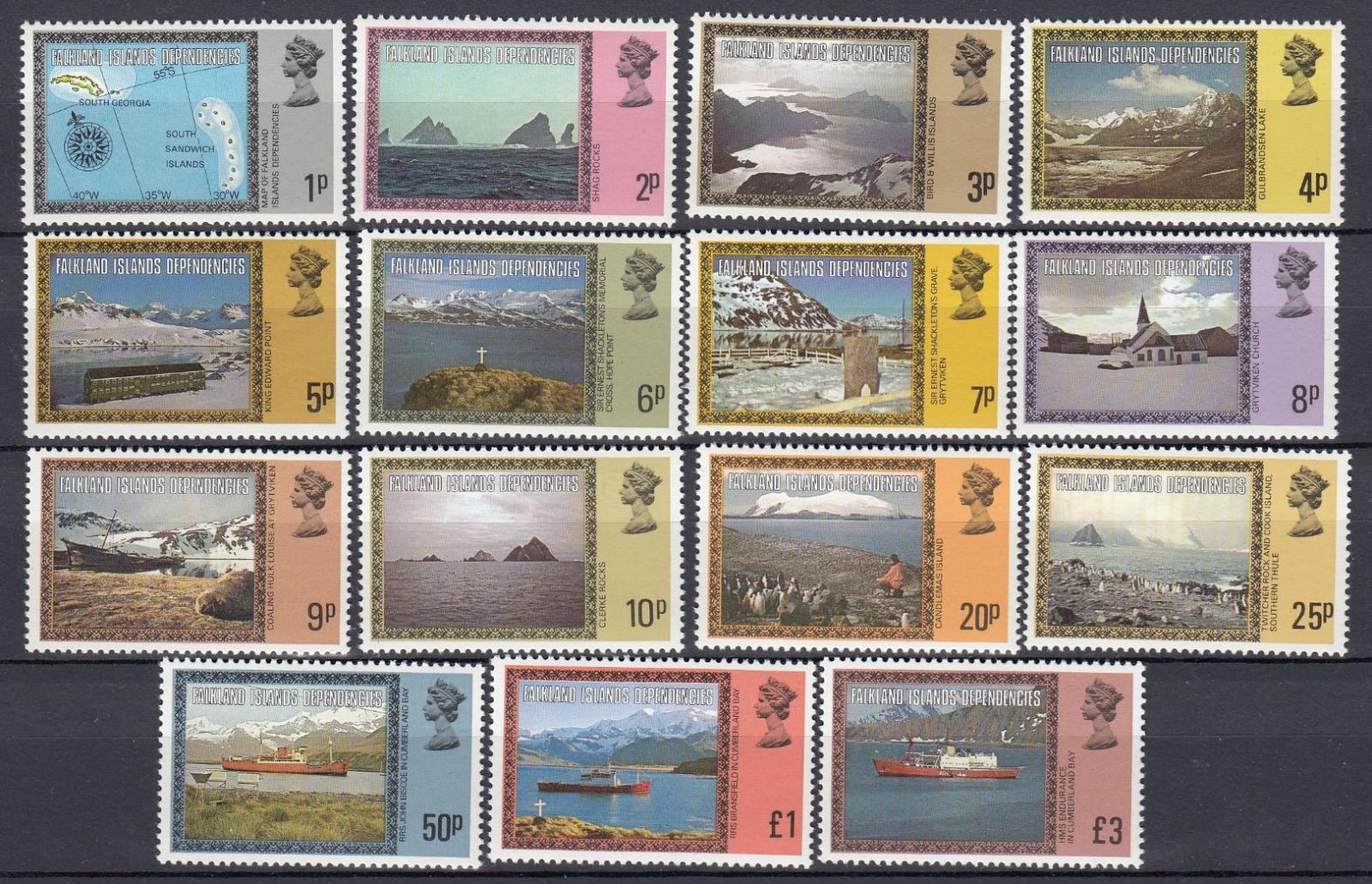 Falklandské Dependence 1980 Definitiva polárních výjevů a krajin