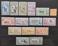 Falklandy 1952 SG172-85 180£ Definitiva krále Jiřího VI. ptáci a lodě
