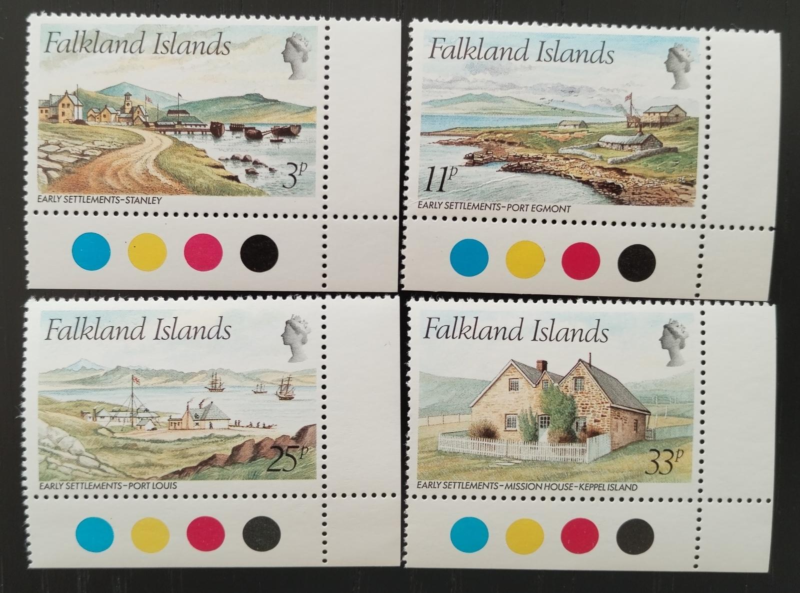 Falklandy 1980 Výjevy z prvního osídlení ostrovů, Kolonizace