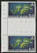 Falklandy 1982 Sbírka na obnovu ostrovů po invazi v GUTTER PAIRS 4£