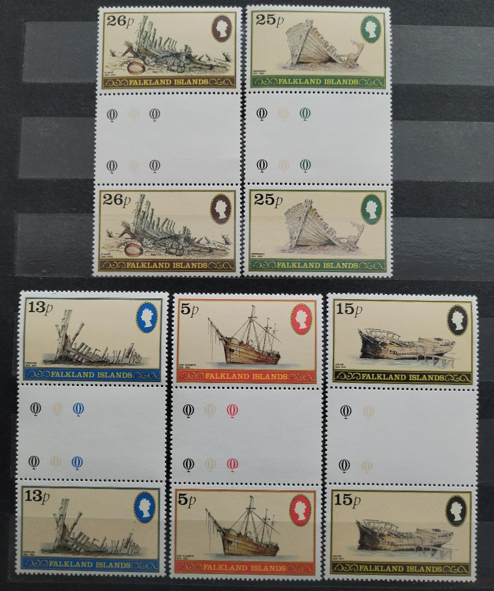 Falklandy 1982 Vraky lodí v okolí ostrova, Lodě