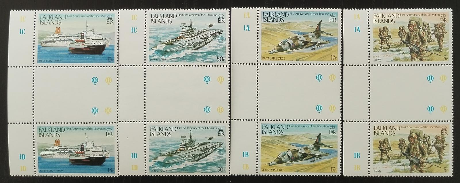 Falklandy 1983 Výročí osvobození ostrovů, Vojenství v GUTTER PAIRS