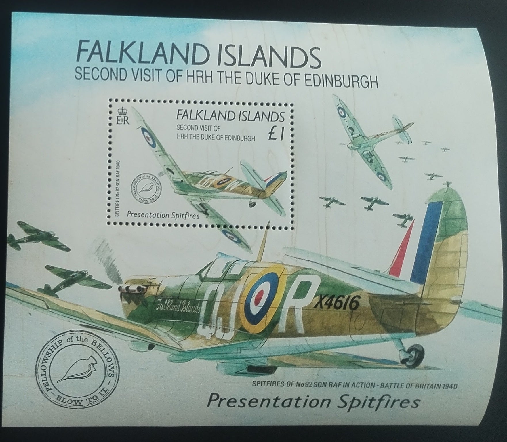 Falklandské ostrovy 1991 Návštěva prince, Letadla a stíhačky (vada)