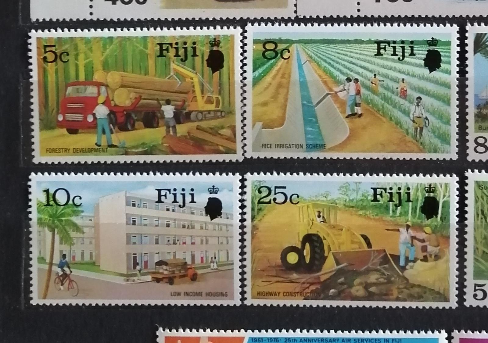 Fidži 1973 - komplet, ostrovní rozvoj, doprava