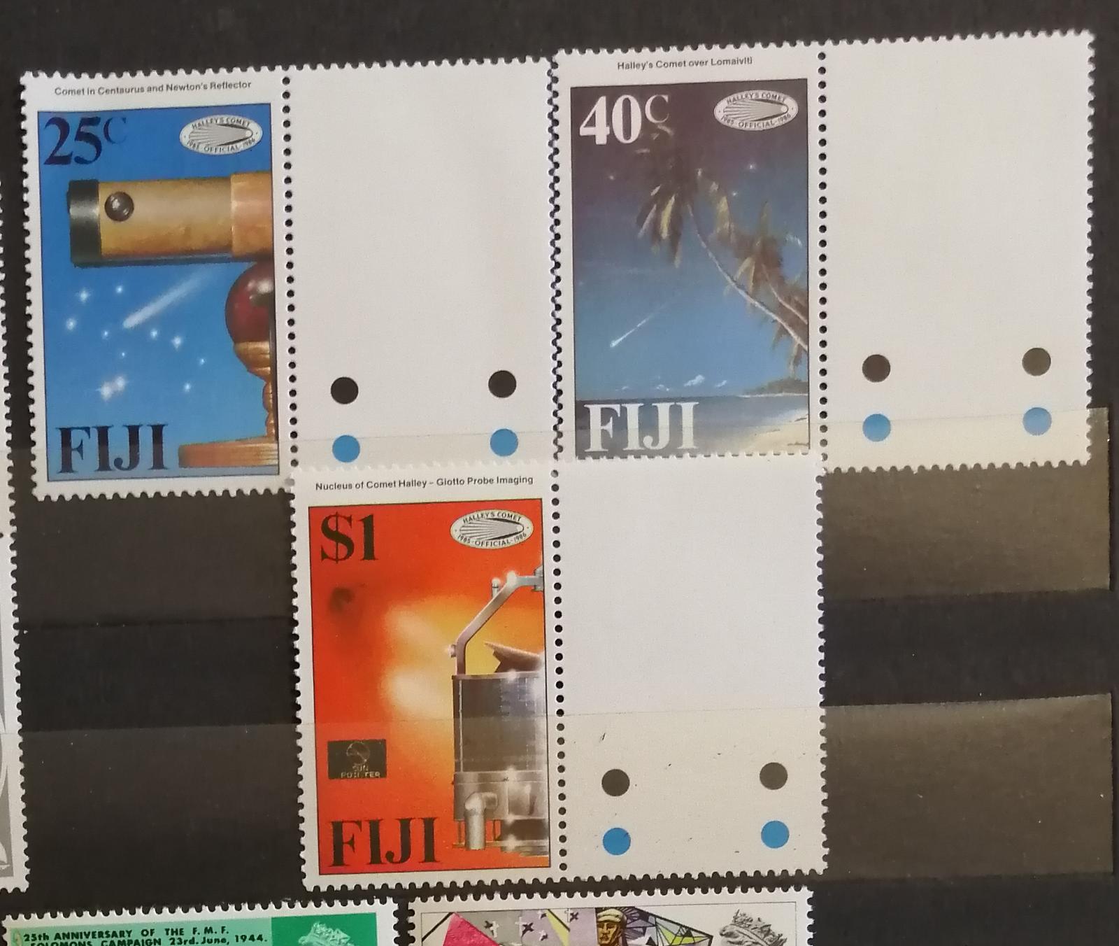 Fidži 1981 - komplet s meziarším, Halleyova kometa, vesmír 7,5£