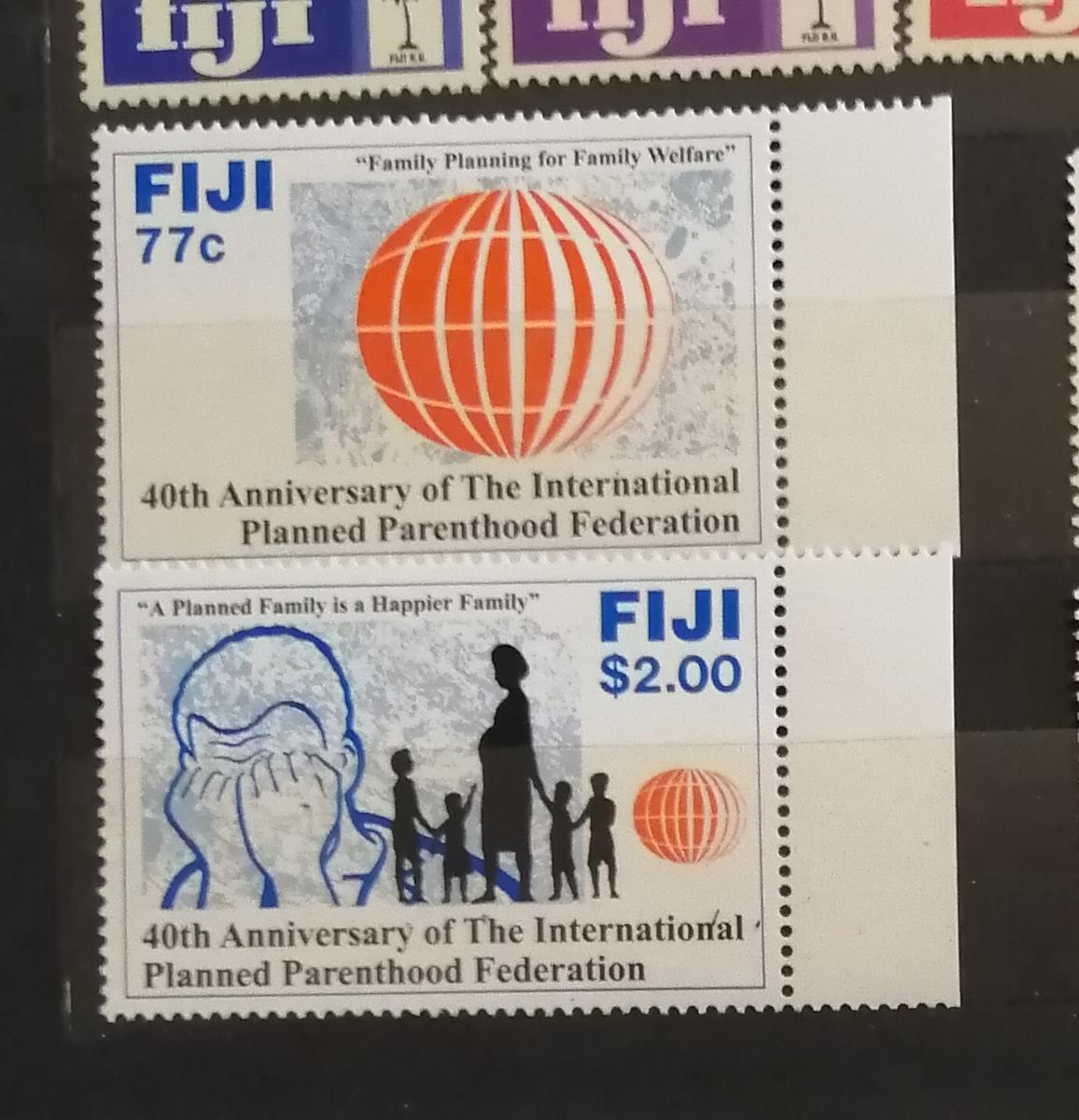Fidži 1992 - komplet, výročí plánování rodiny 4£