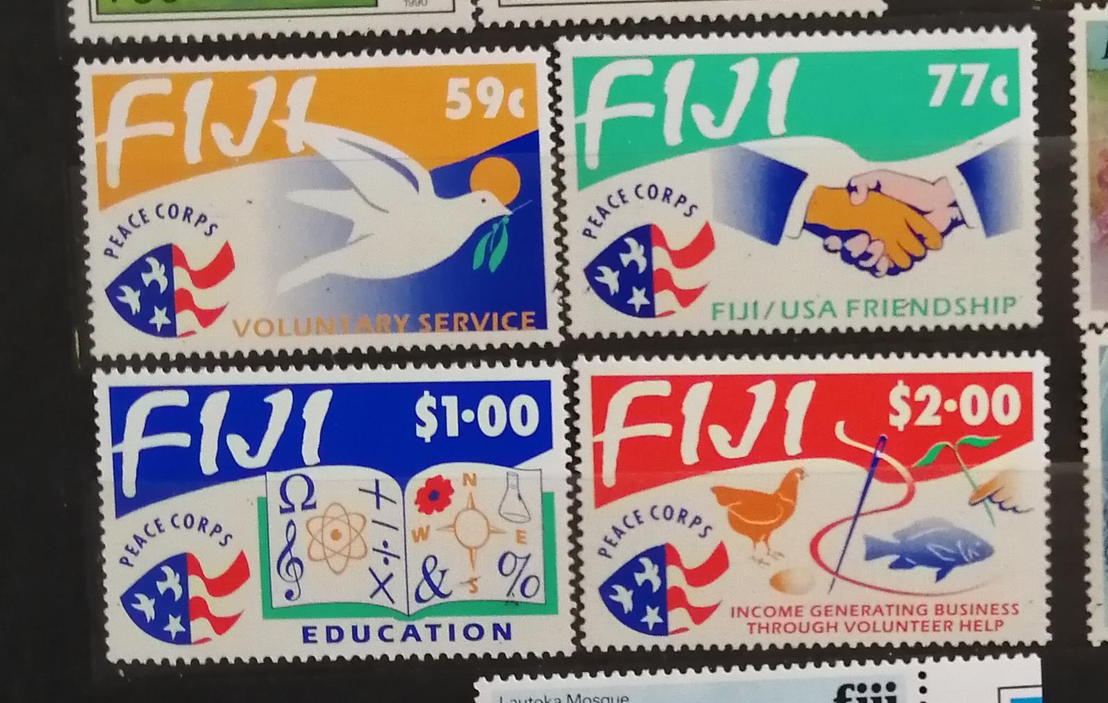 Fidži 1993 - komplet, uctění Mírových sborů 6,75£
