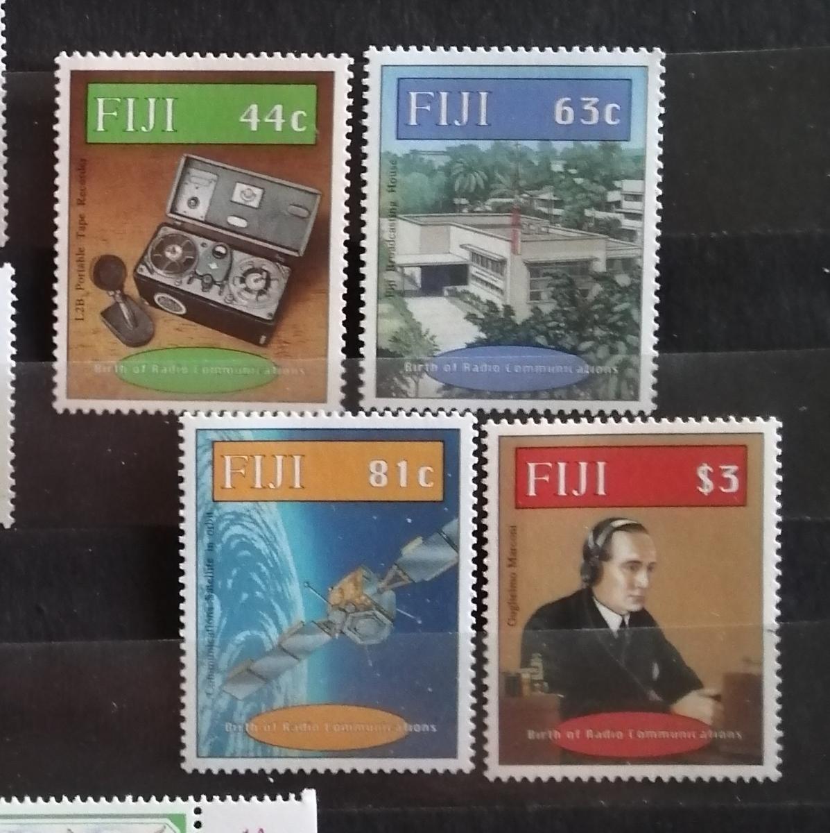 Fidži 1996 Mi.761-4 6,5€ Století radiové komunikace, technologie