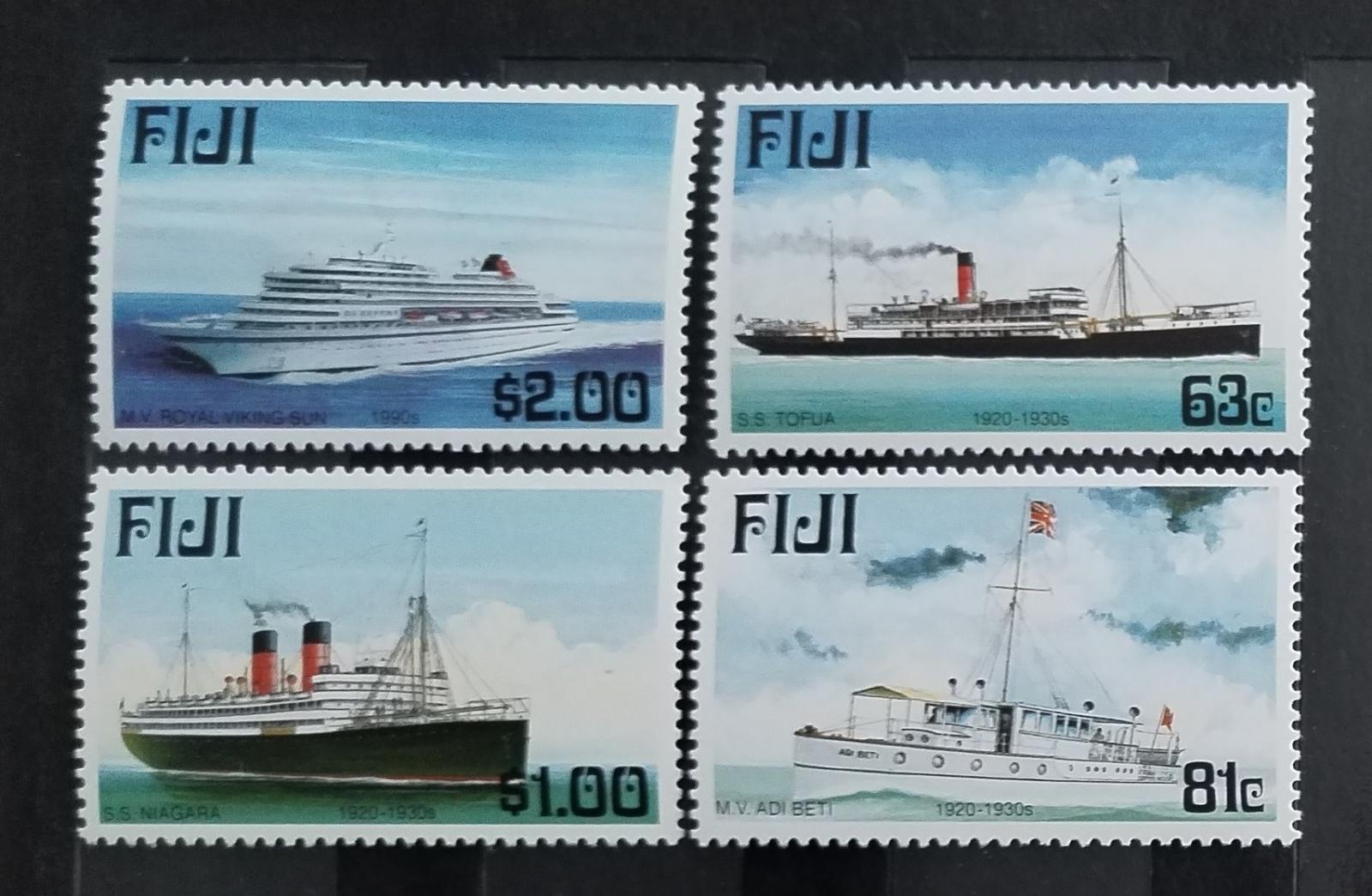 Fidži 1999 Parníky a moderní lodě ostrova