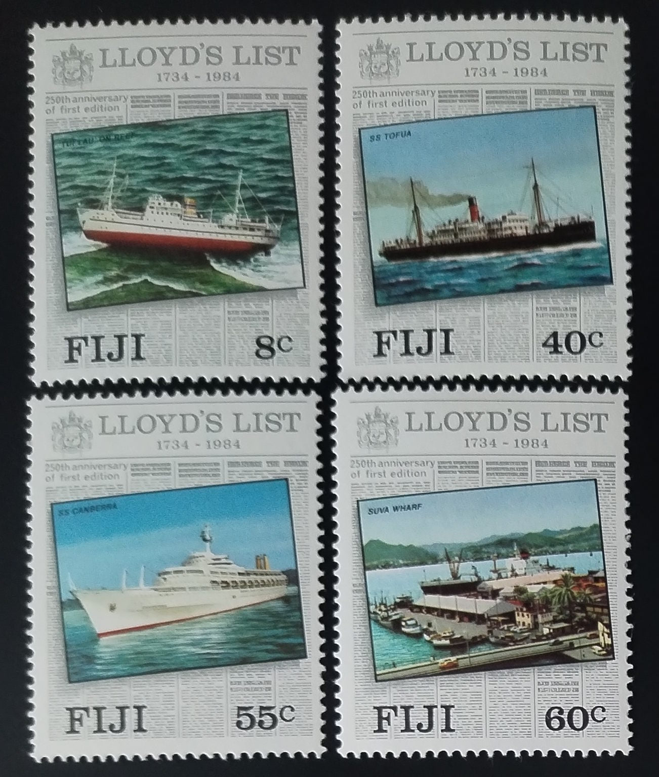 Fidži 1984 Výročí Lloyds List, Lodě