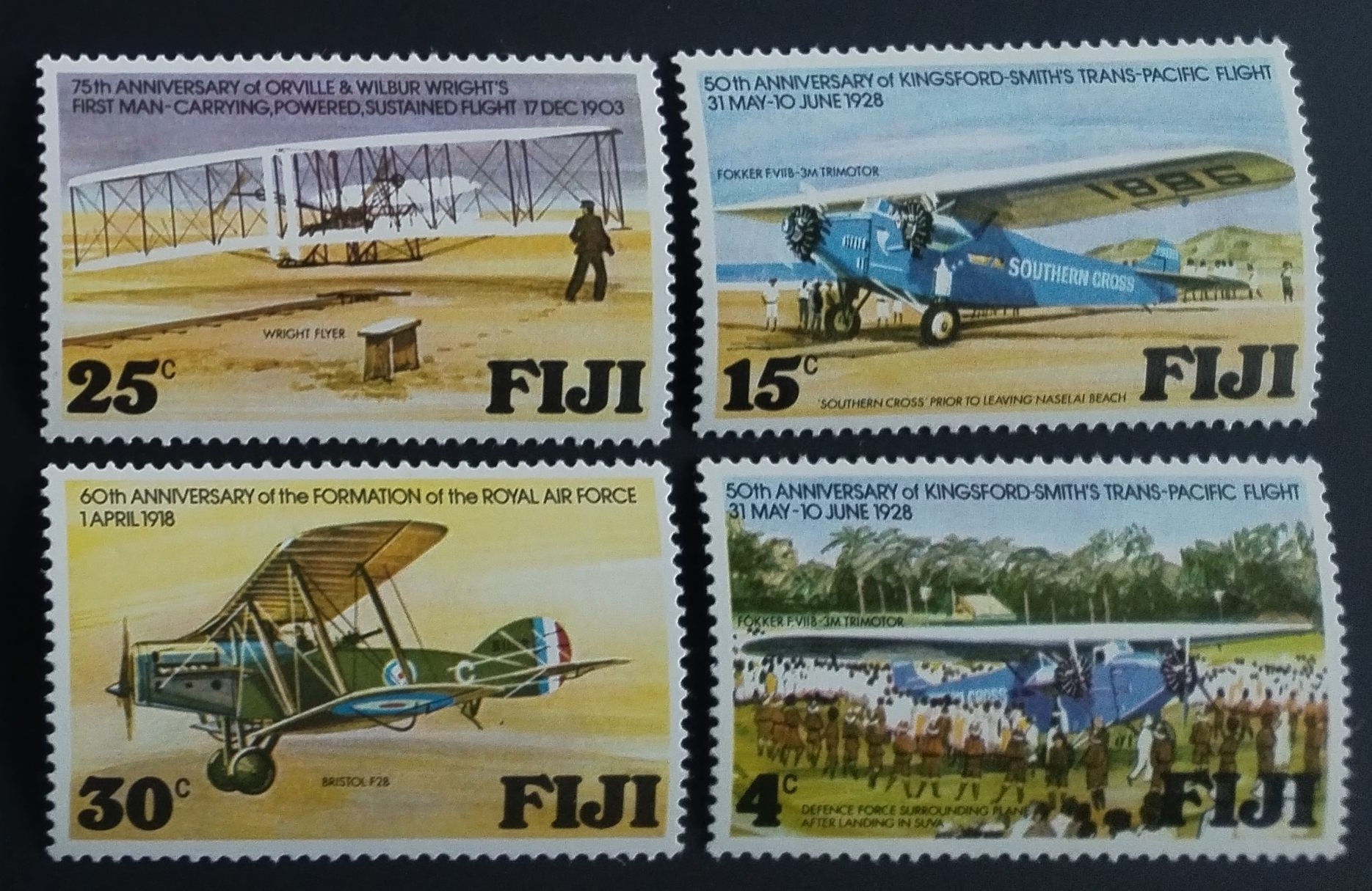 Fidži 1978 Výročí RAF a letadla