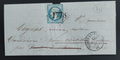Francie 1867 Ofrankovaný skládaný dopis