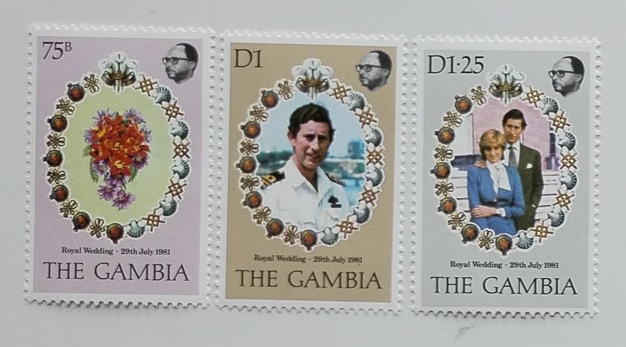 Gambie 1981 Svatba princezny Diany a krále Karla III.