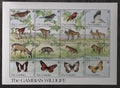 Gambie 1991 40€ Africká fauna - Motýli, Ptáci, Opice a antilopy