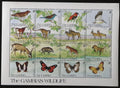 Gambie 1991 Mi.1145-0 40€ Fauna Gambie, motýli, ptáci a savci