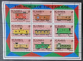 Gambie 1991 Mi.1219-7 6,5€ Nákladní vagóny a vlaky