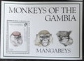 Gambie 1994 Bl.229 11€ Fauna Západní Afriky, Opice a primáti