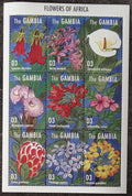 Gambie 1995 8,5€ Rostliny a květiny Afriky, Tropická flora