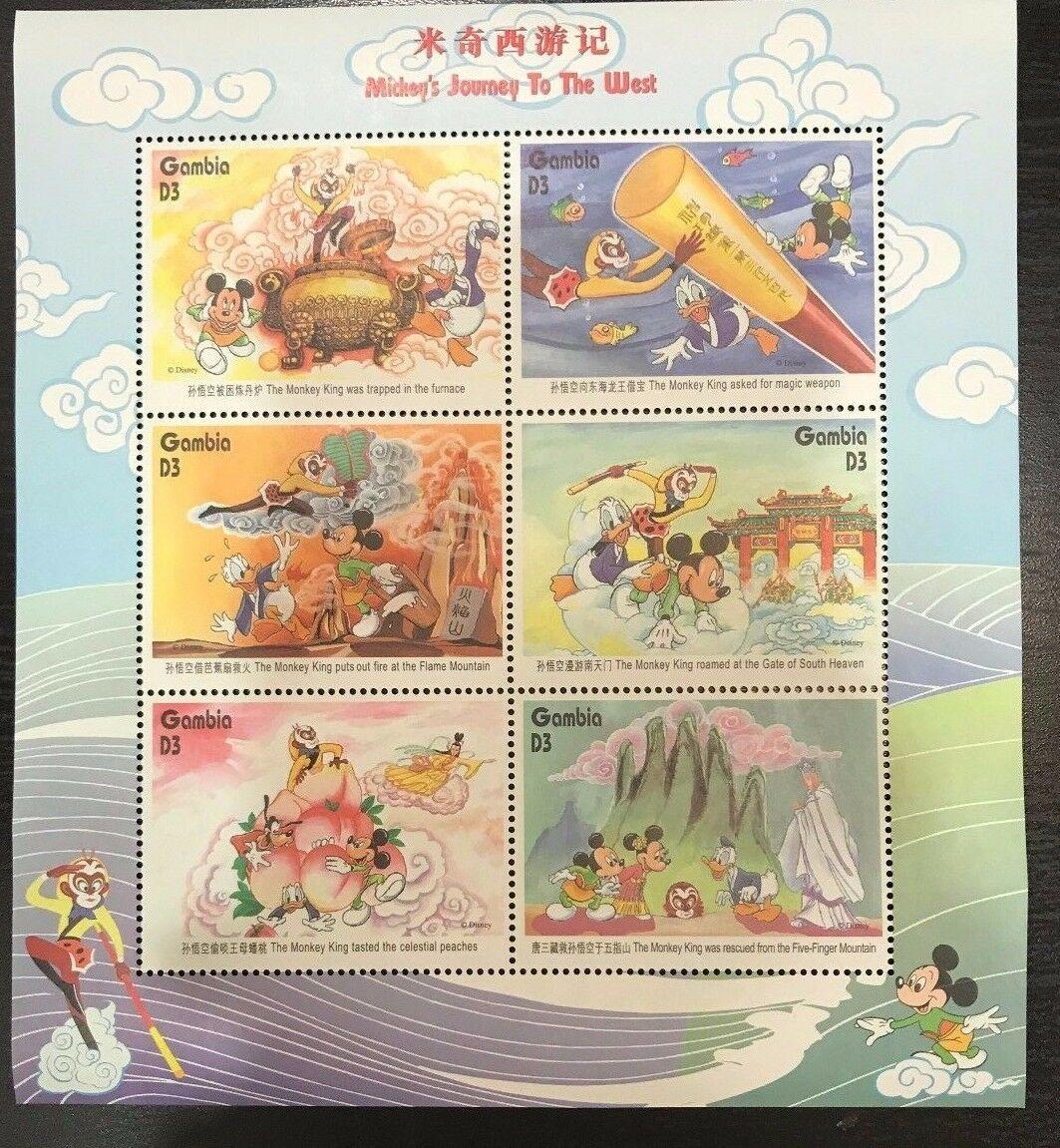 Gambie 1997 Mi.2543-48 8€ DISNEY Jihovýchodní Asie a legendy, Mickey