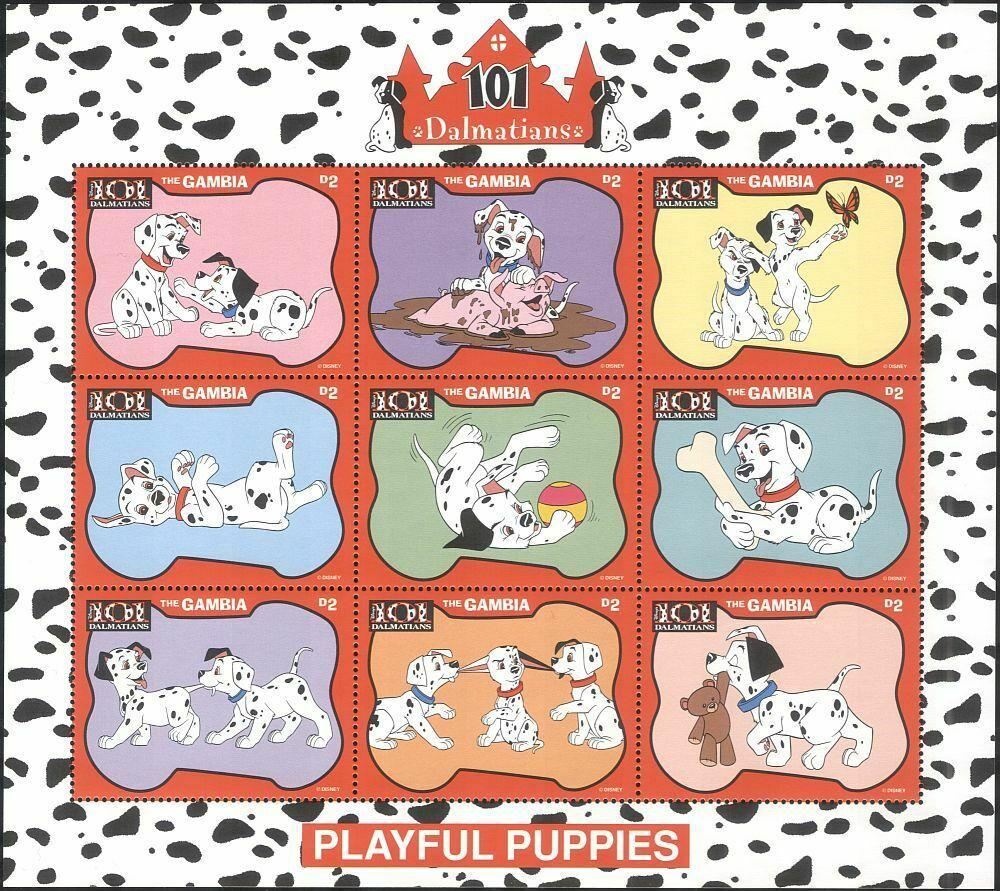 Gambie 1997 Mi.2690-2698 6€ DISNEY 101 Dalmatinů