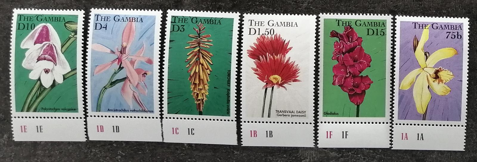 Gambie 1998 10€ Africké květiny a flora země