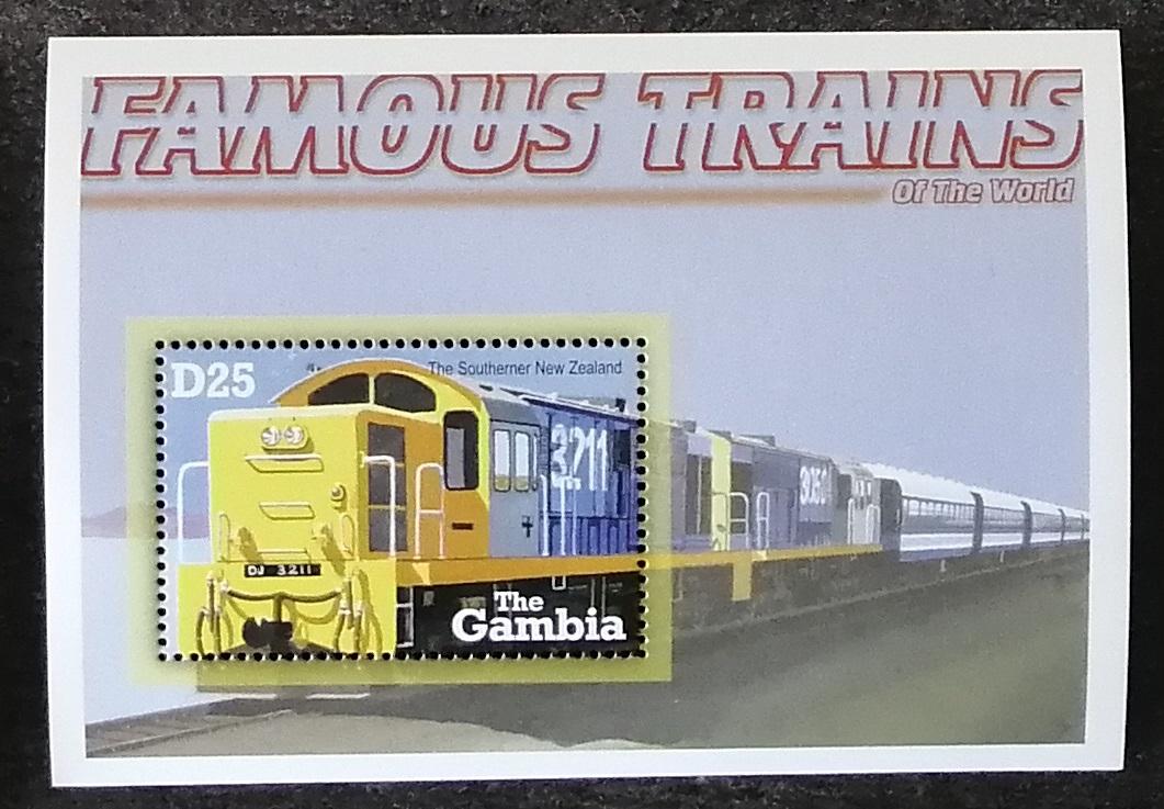 Gambie 2001 Bl.571 5,5€ Lokomotivy a vlaky světa, The Southener