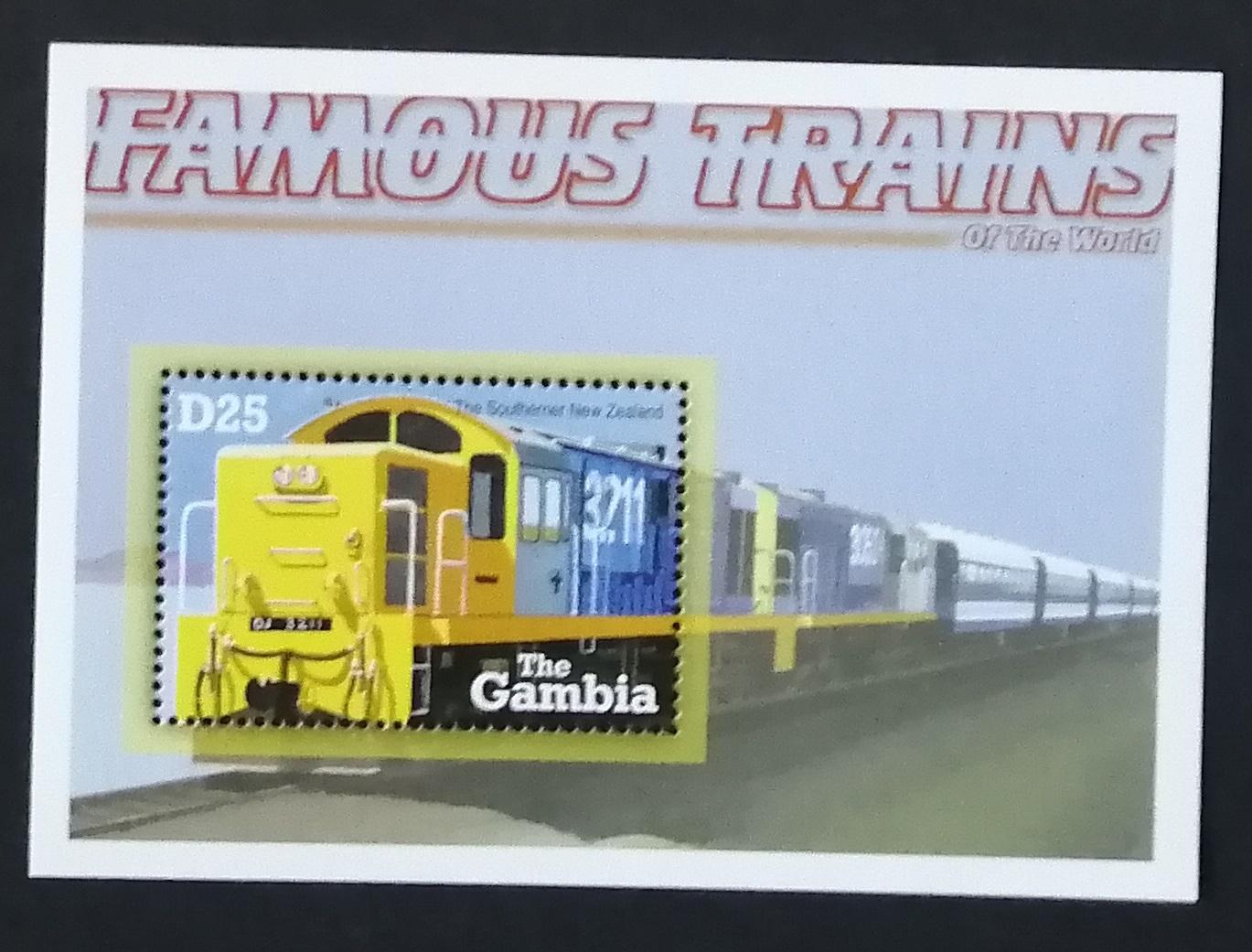 Gambie 2001 Bl.571 5,5€ Vlaky a lokomotivy světa, The Southener