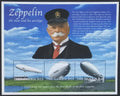 Gambie 2001 Mi.3602-4 11€ Století zepelínů, vzducholodě