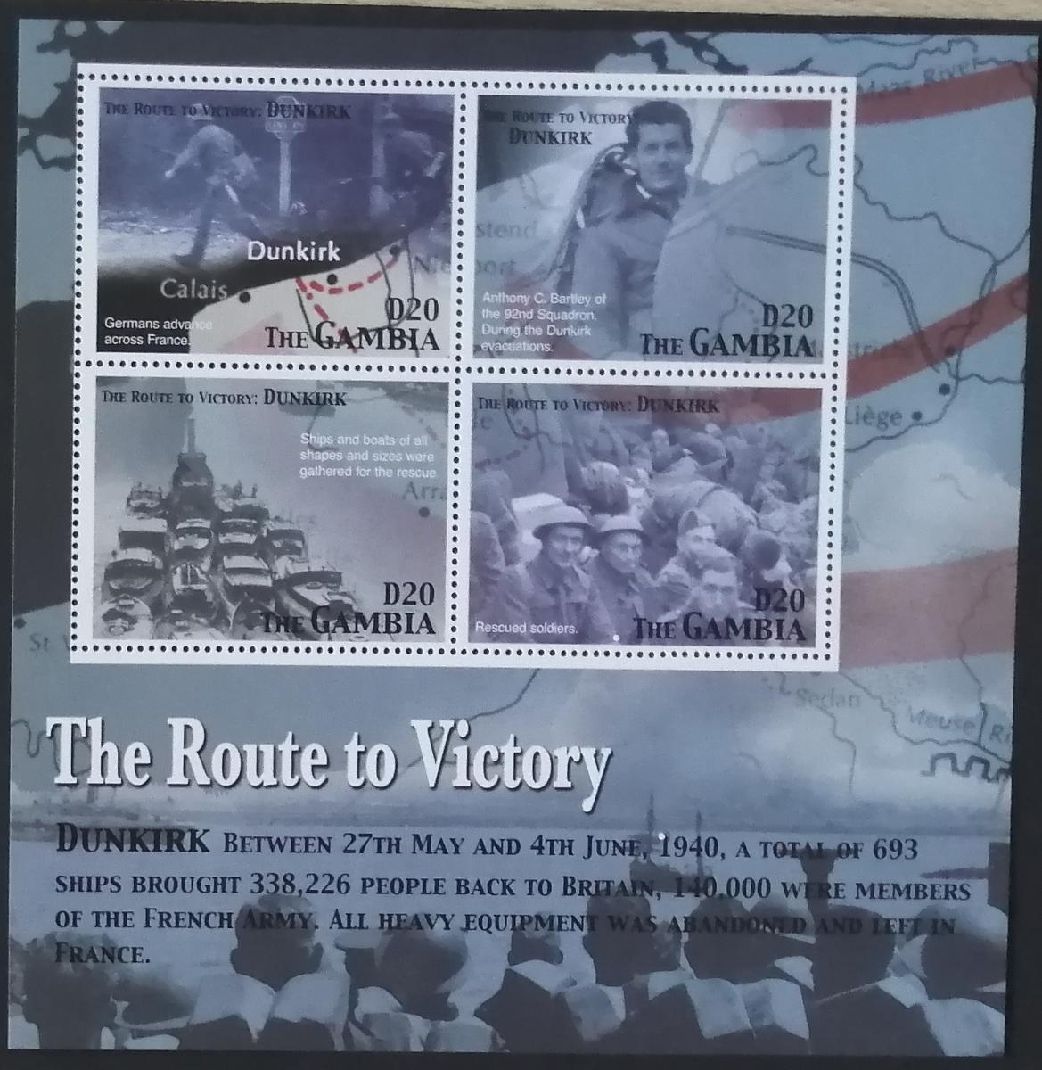 Gambie 2005 Mi.5537-0 6€ 60 let konce II.WW, válka a Dunkirk