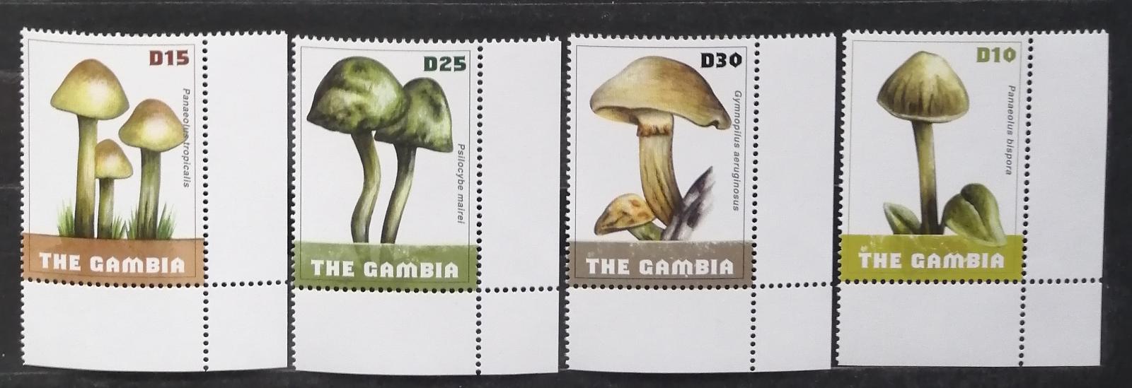 Gambie 2009 Mi.6141-4 6€ Halucinogenní houby světa