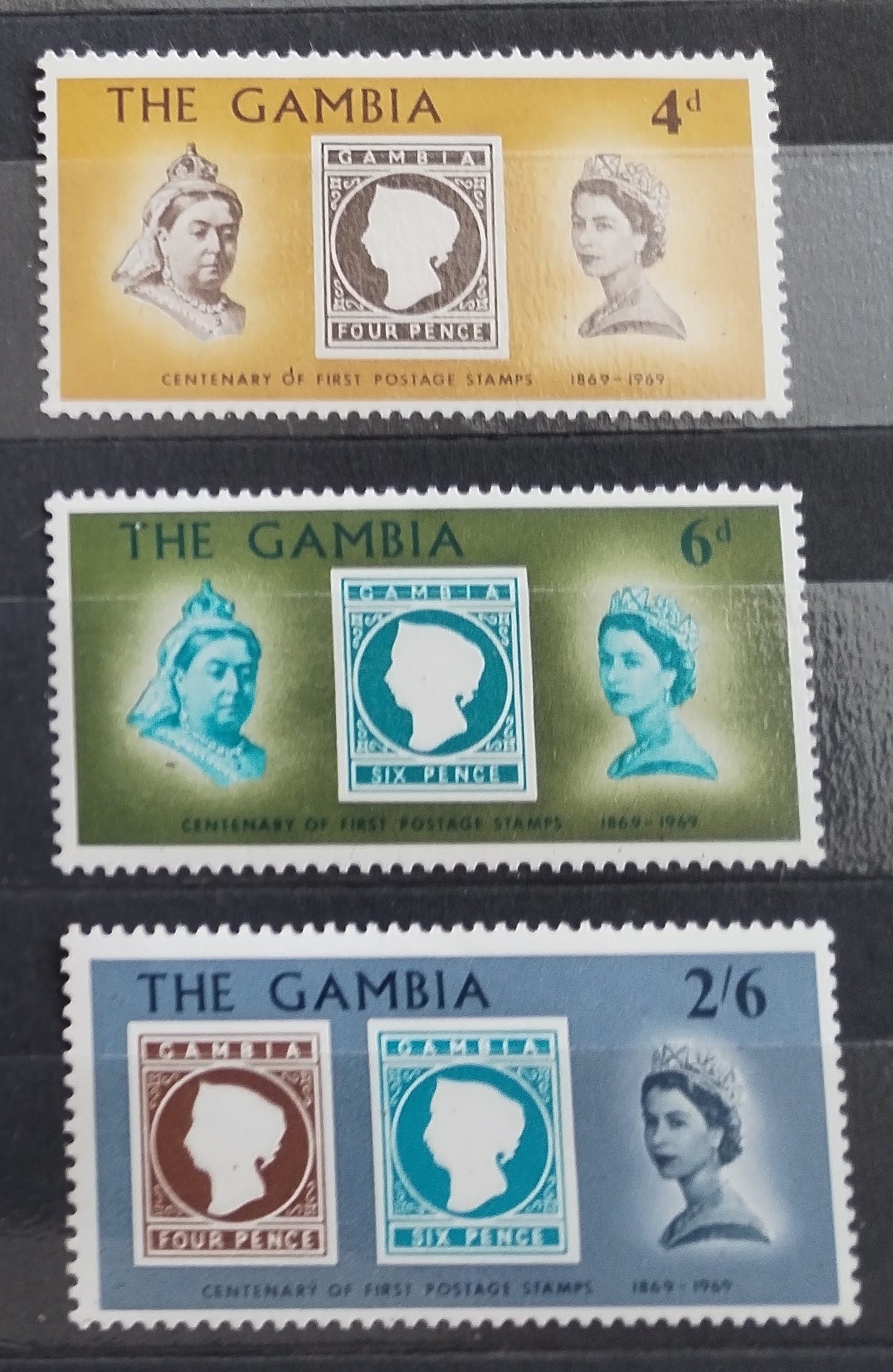 Gambie 1969 Století národní známky