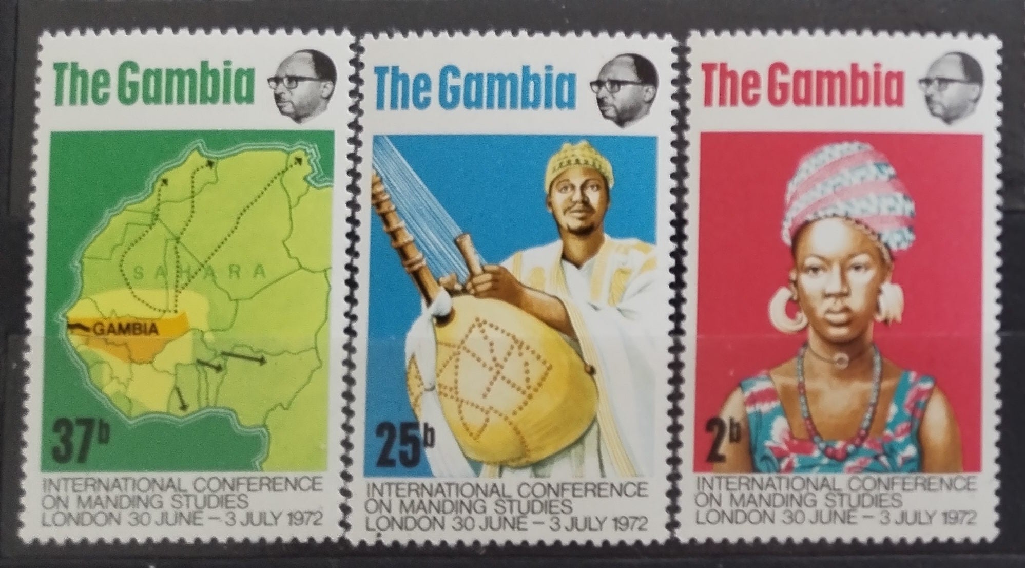Gambie 1972 Kultura a folklor, Mapy