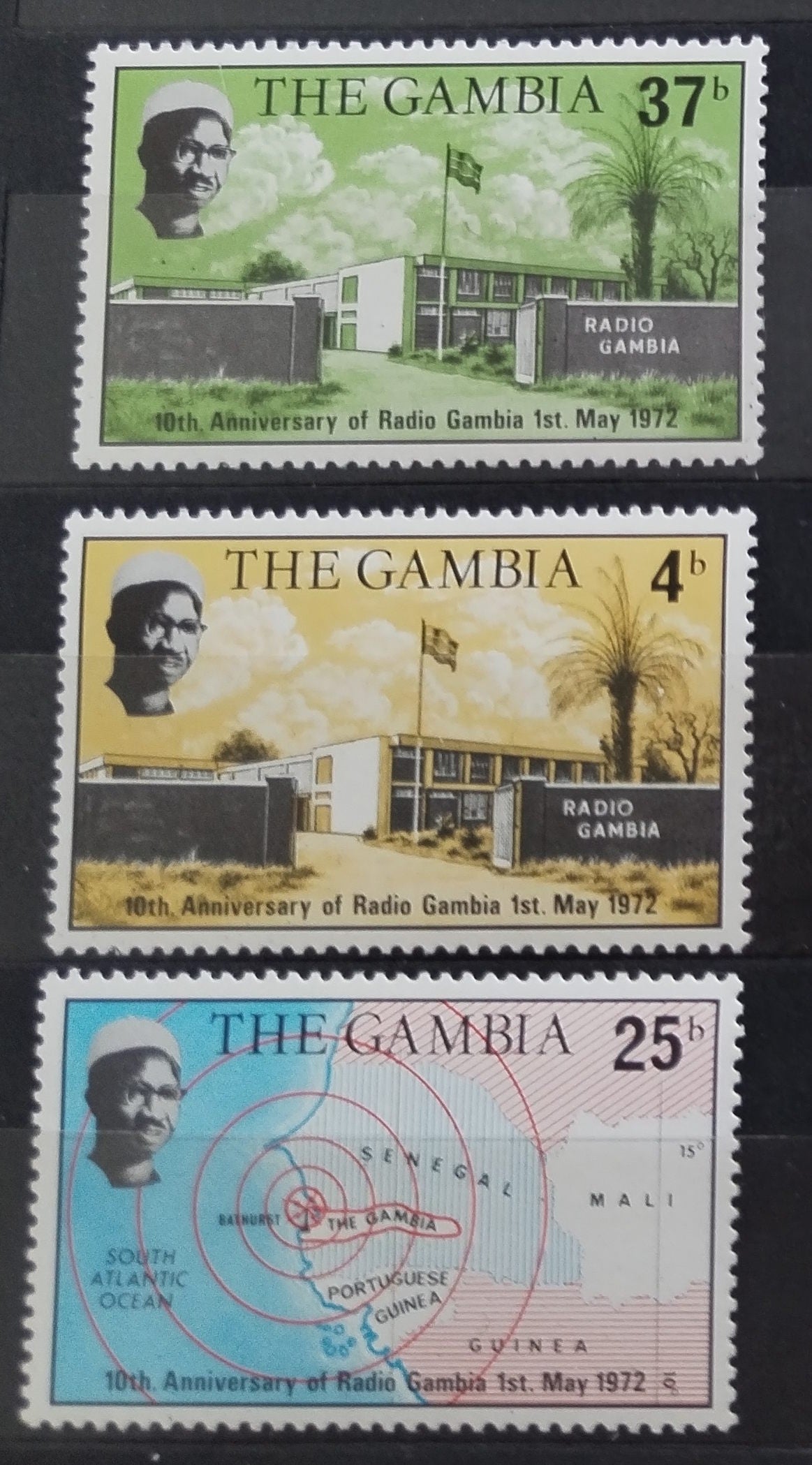 Gambie 1972 Století národního rádia, Mapy